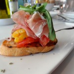 PROSCIUTTO DI PARMA Vine ripe tomatoes, peppers, oregano & prosciutto di Parma PAIRED WITH: ZARDETTO PROSECCO BRUT CONEGLIANO, VENETO Straw-lemon with a fine perlage, fragrant aromas of peach, citrus and tropical fruits.