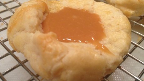 Salted Caramel Thumbprint Cookies