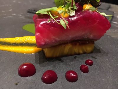 Beat marinated Tuna