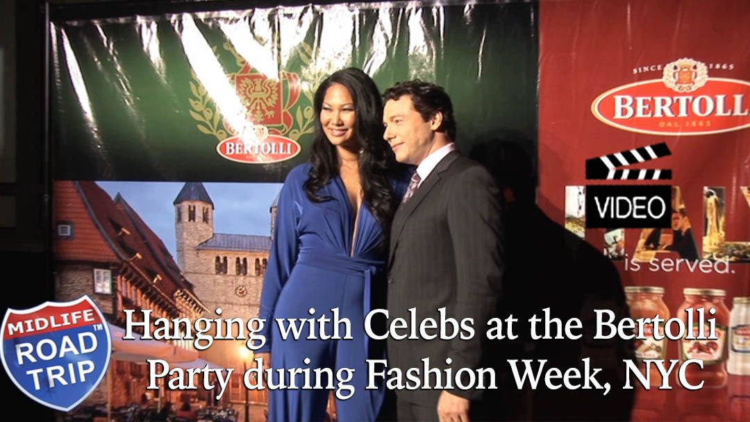 Hanging with Celebs at the Bertolli Party during Fashion Week, NYC