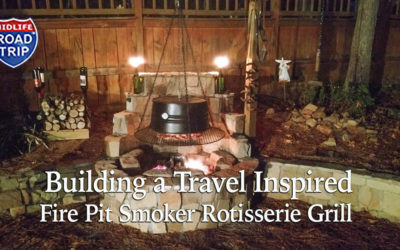 Building a Travel Inspired Fire Pit Smoker Rotisserie Grill