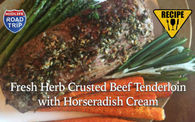 Fresh Herb Crusted Beef Tenderloin with Horseradish Cream #Recipe
