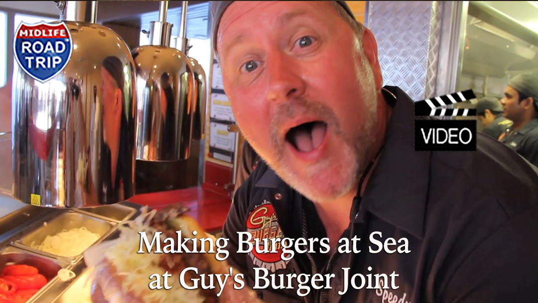 Making Burgers at Sea at Guy’s Burger Joint