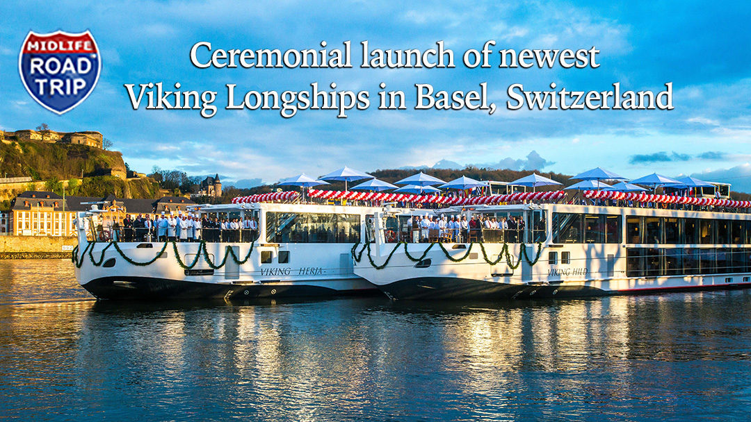 Ceremonial launch of newest Viking Longships in Basel, Switzerland